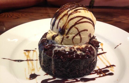 Molten Lava Cake dessert menu