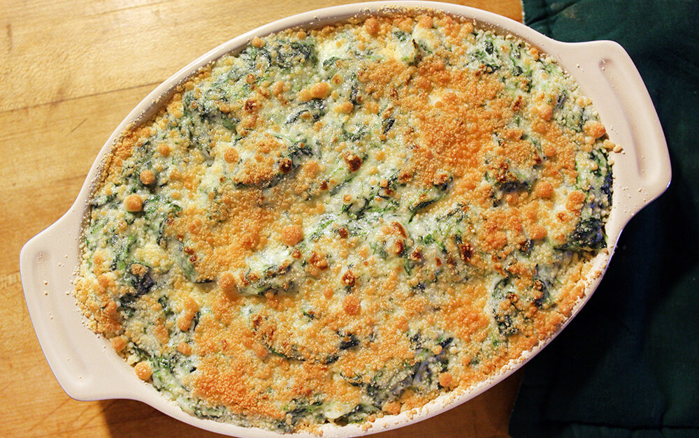 Parmesan Crusted Spinach Dip