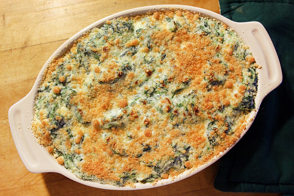 Parmesan Crusted Spinach Dip
