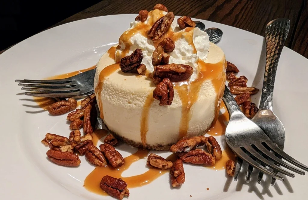 The Cheesecake dessert menu