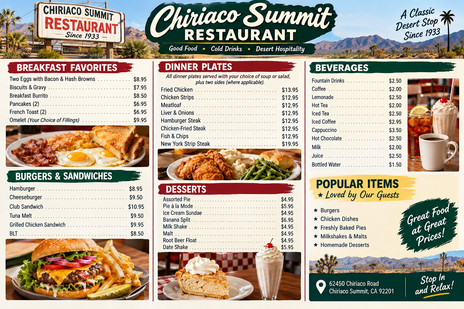 Chiriaco Summit Restaurant