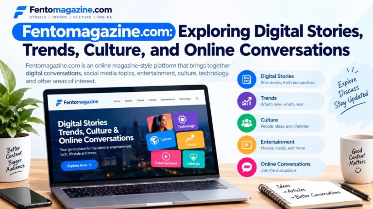 Fentomagazine.com : Exploring Digital Stories, Trends & Culture