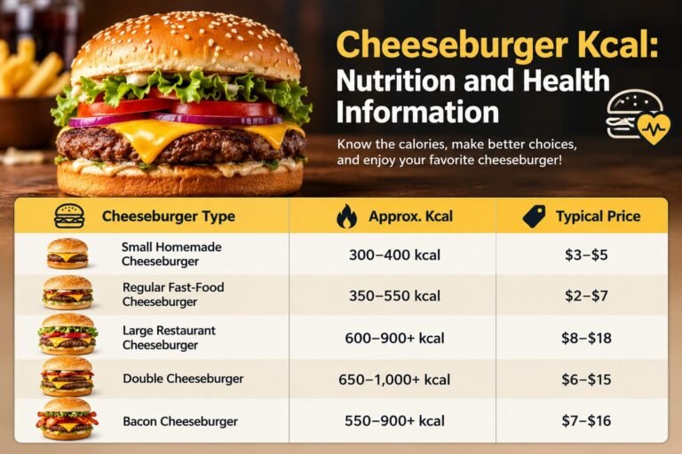 Cheeseburger Kcal