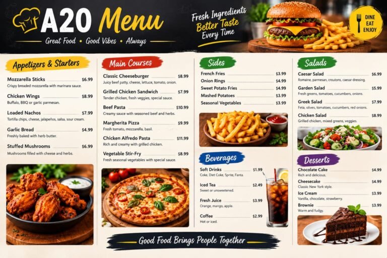 A20 Menu