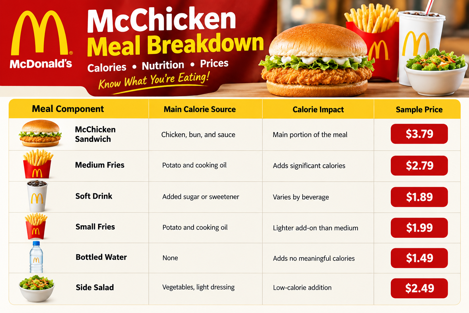 McChicken Kcal