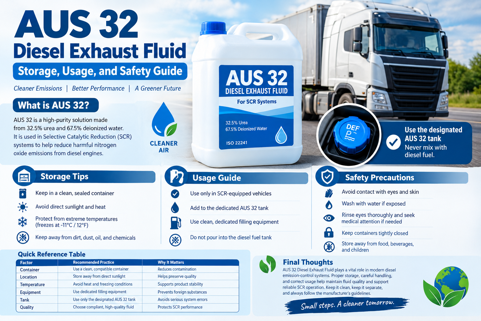 AUS 32 Diesel Exhaust Fluid