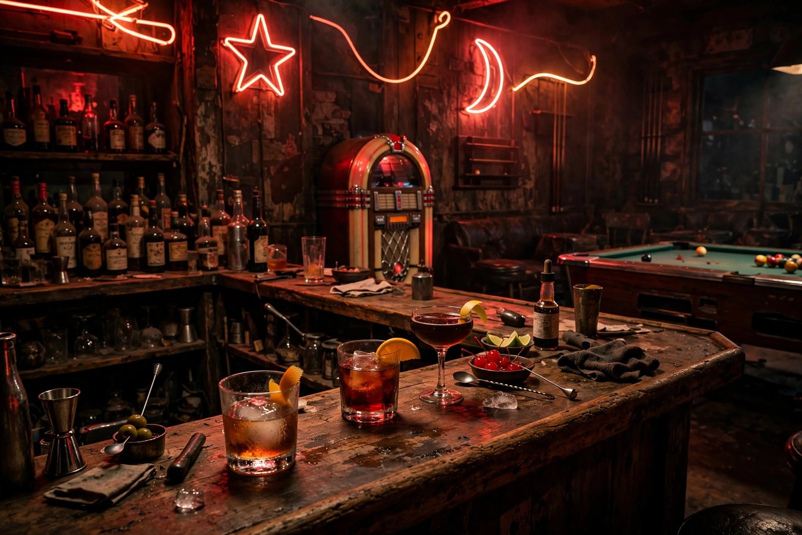 4100 Bar Los Angeles visit guide 2026 — dim dive bar interior with pool table