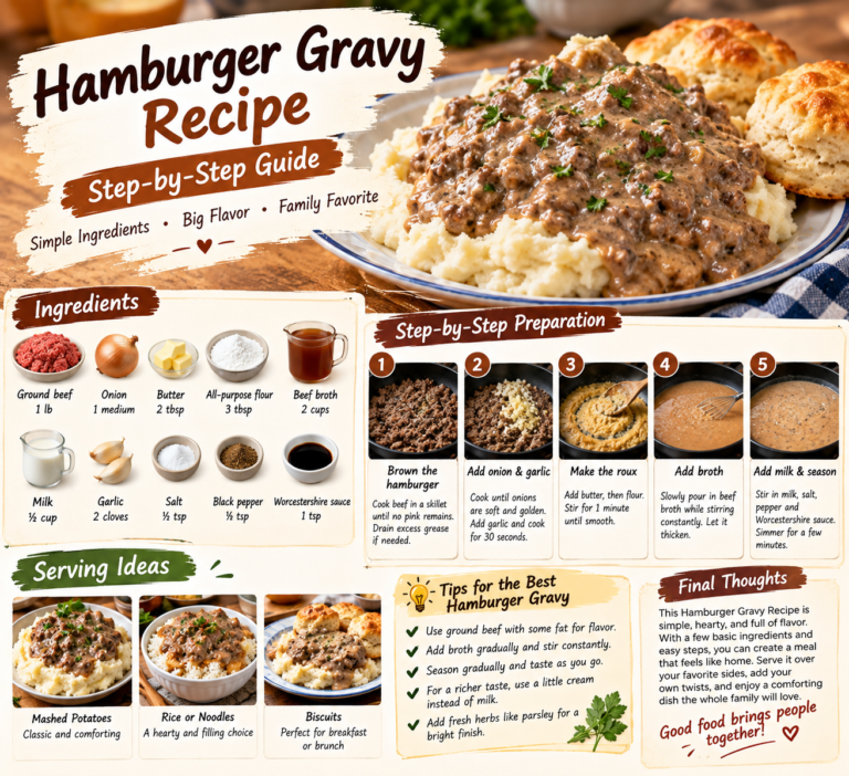 Hamburger Gravy Recipe: Step-by-Step Guide