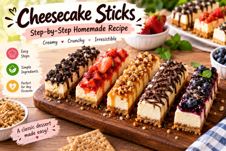 Cheesecake Sticks: Step-by-Step Homemade Recipe