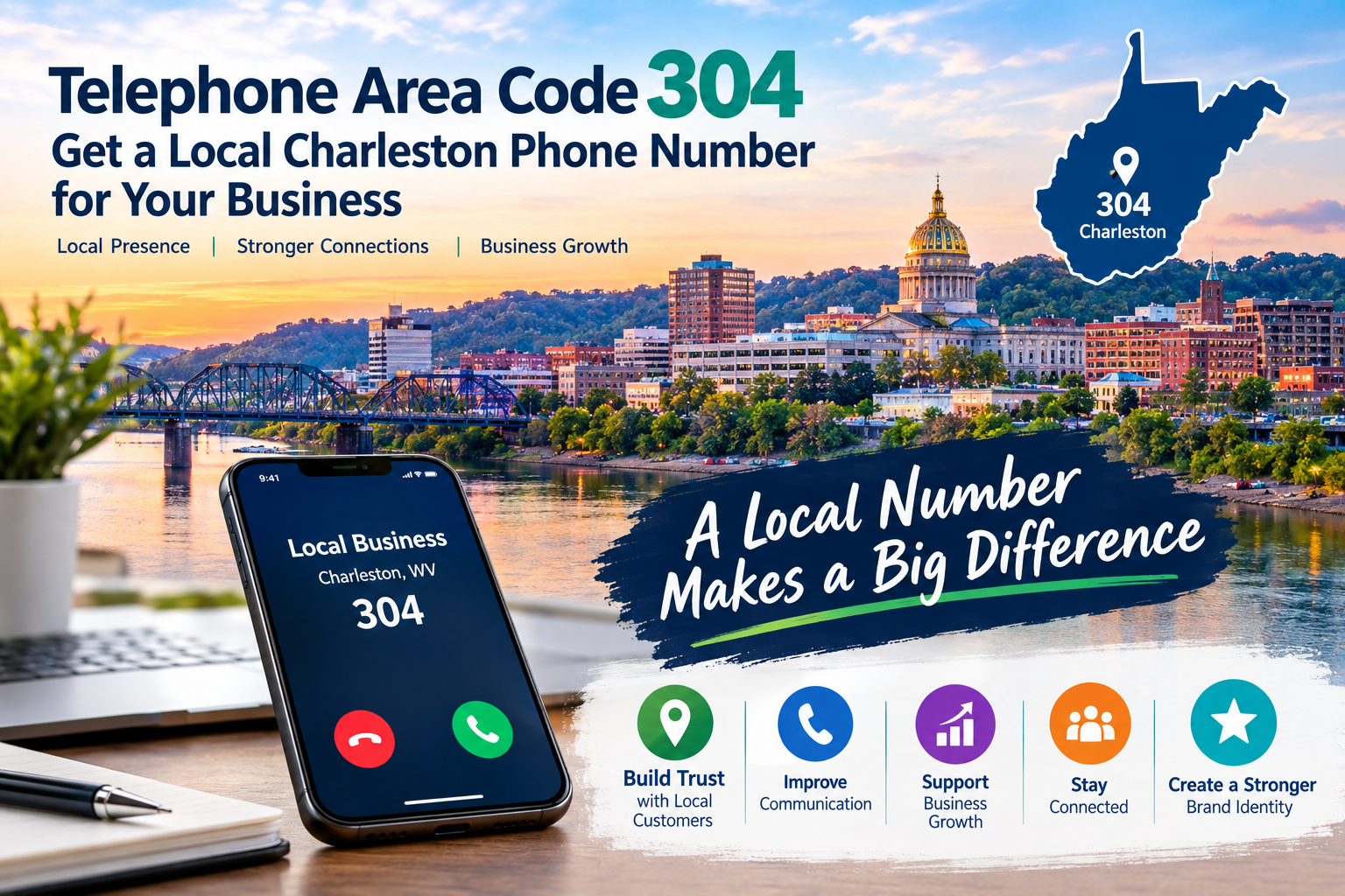 Telephone Area Code 304