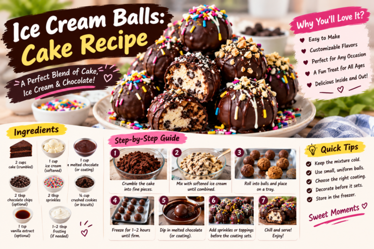 Ice Cream Balls: Cake Recipe