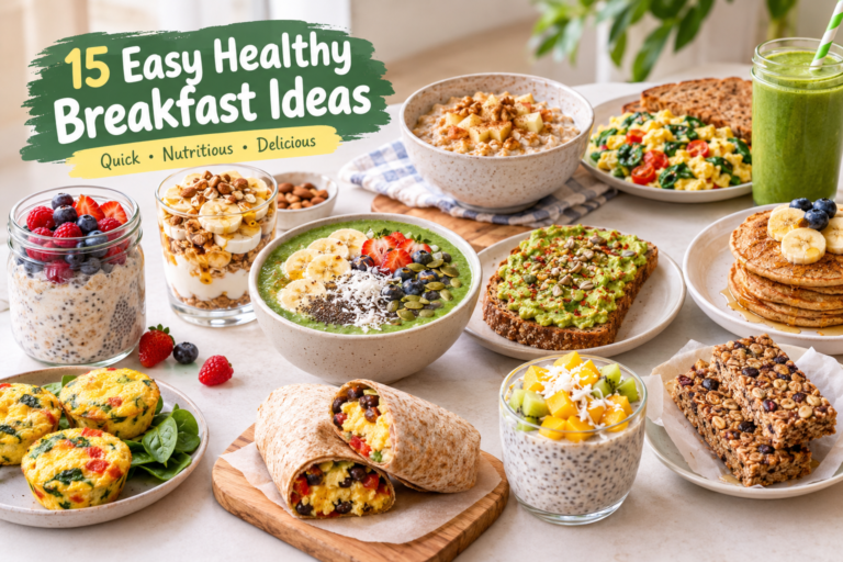 Healthy Breakfast Ideas: 15 Easy Options You Can Make at Home
