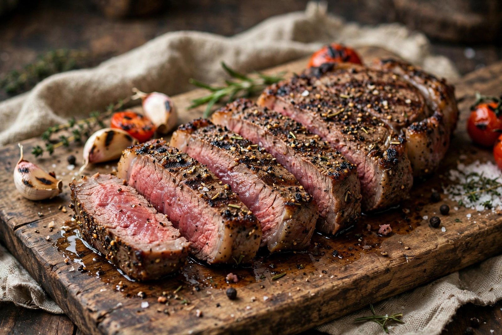 Best steak at LongHorn — Renegade Sirloin with seasoning crust on a cutting board