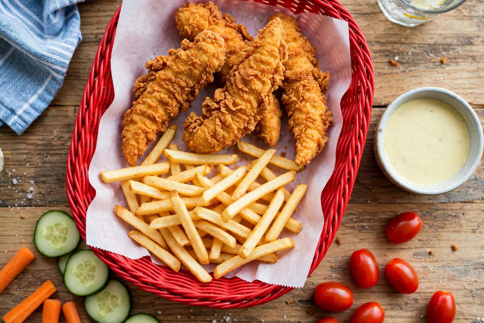 Does LongHorn have a kids menu — kids chicken tenders with fries and dipping sauce