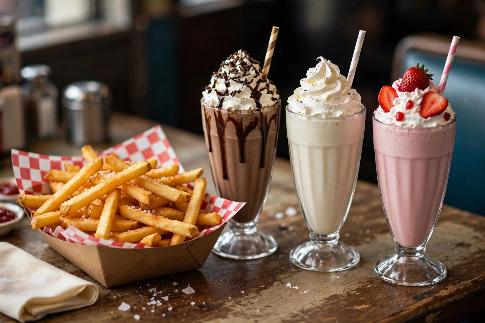 In and Out menu fries and milkshakes prices 2026