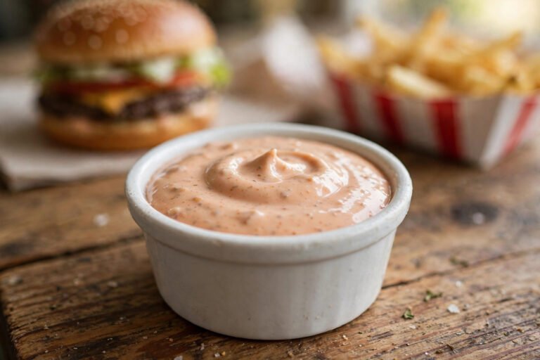 In-N-Out sauce spread in a small bowl - what is In-N-Out sauce made of