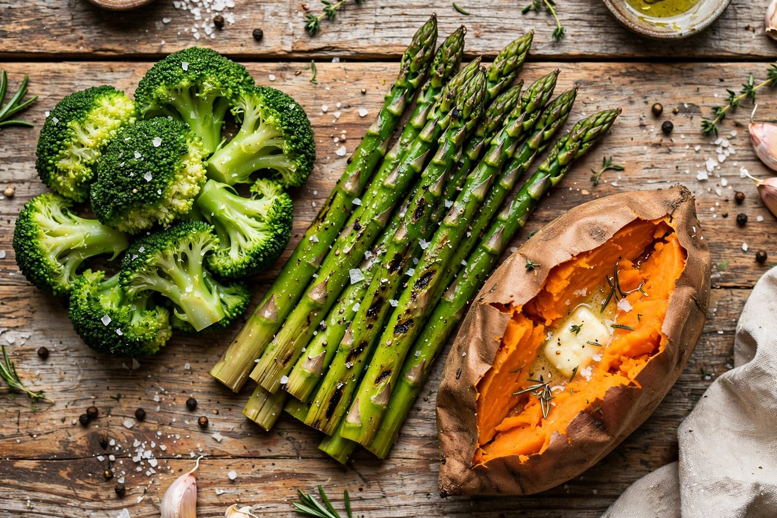 Is LongHorn Steakhouse healthy — steamed broccoli, asparagus and sweet potato healthy sides