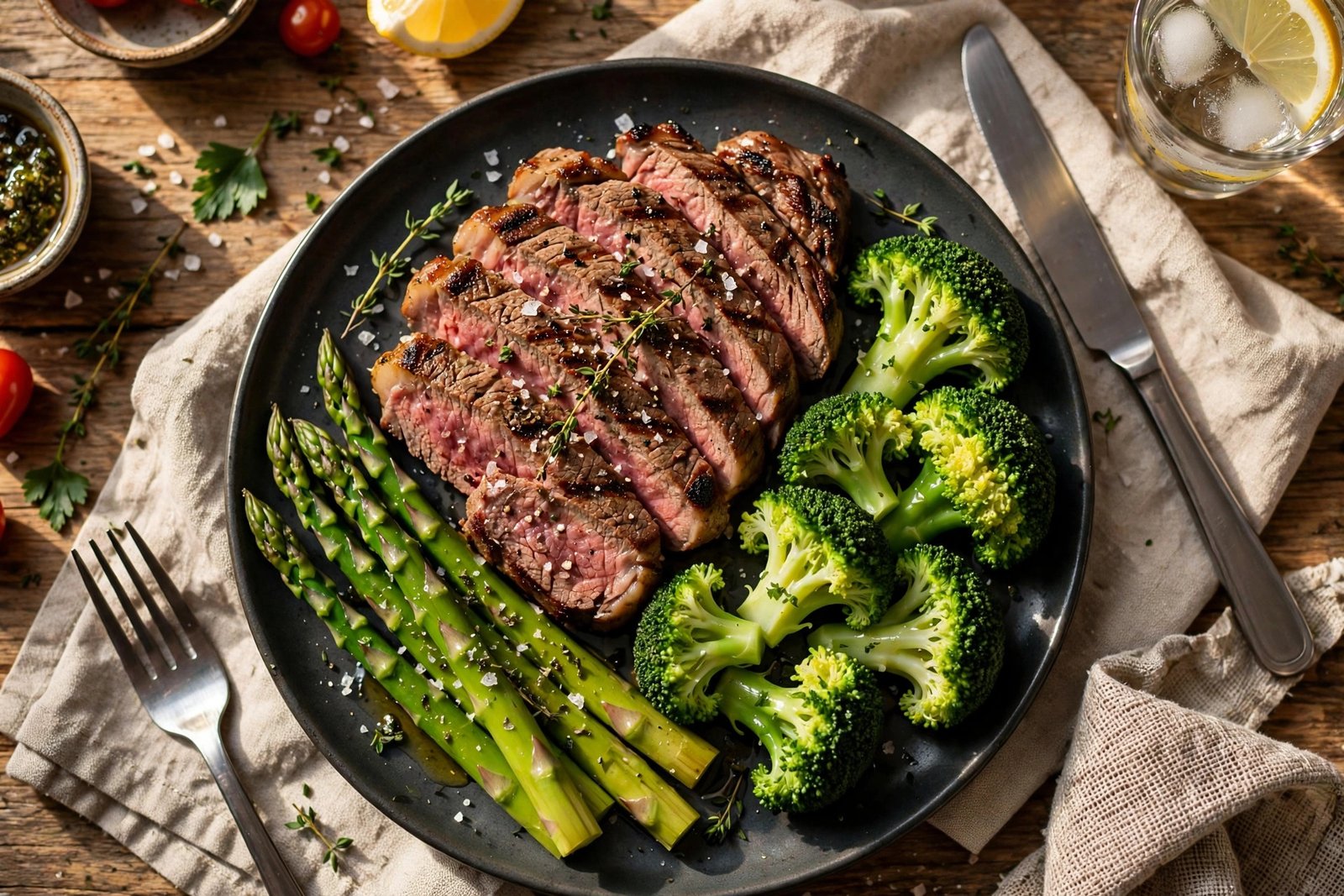 Is LongHorn Steakhouse healthy — grilled sirloin with steamed broccoli and vegetables