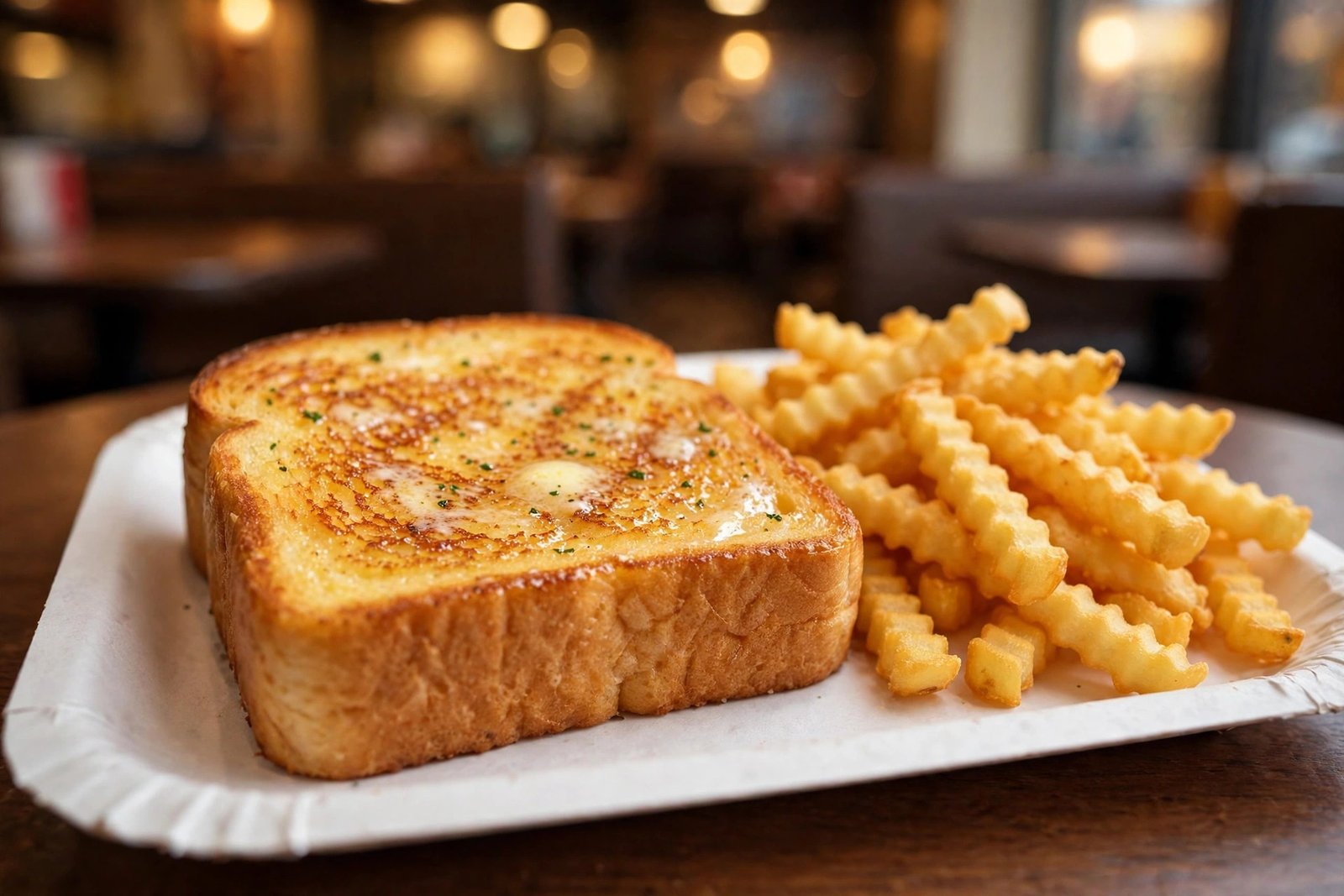 Is Raising Cane's worth the hype? Buttery Texas toast and golden crinkle-cut fries served on a tray