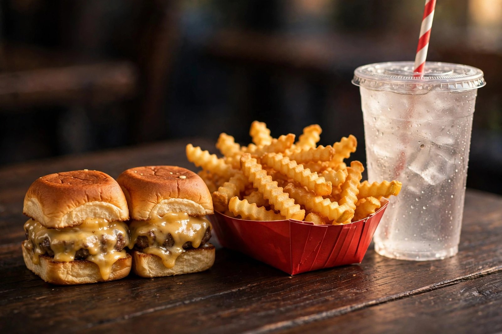 Krystal's menu with prices 2026 — slider combo meal with fries and a drink