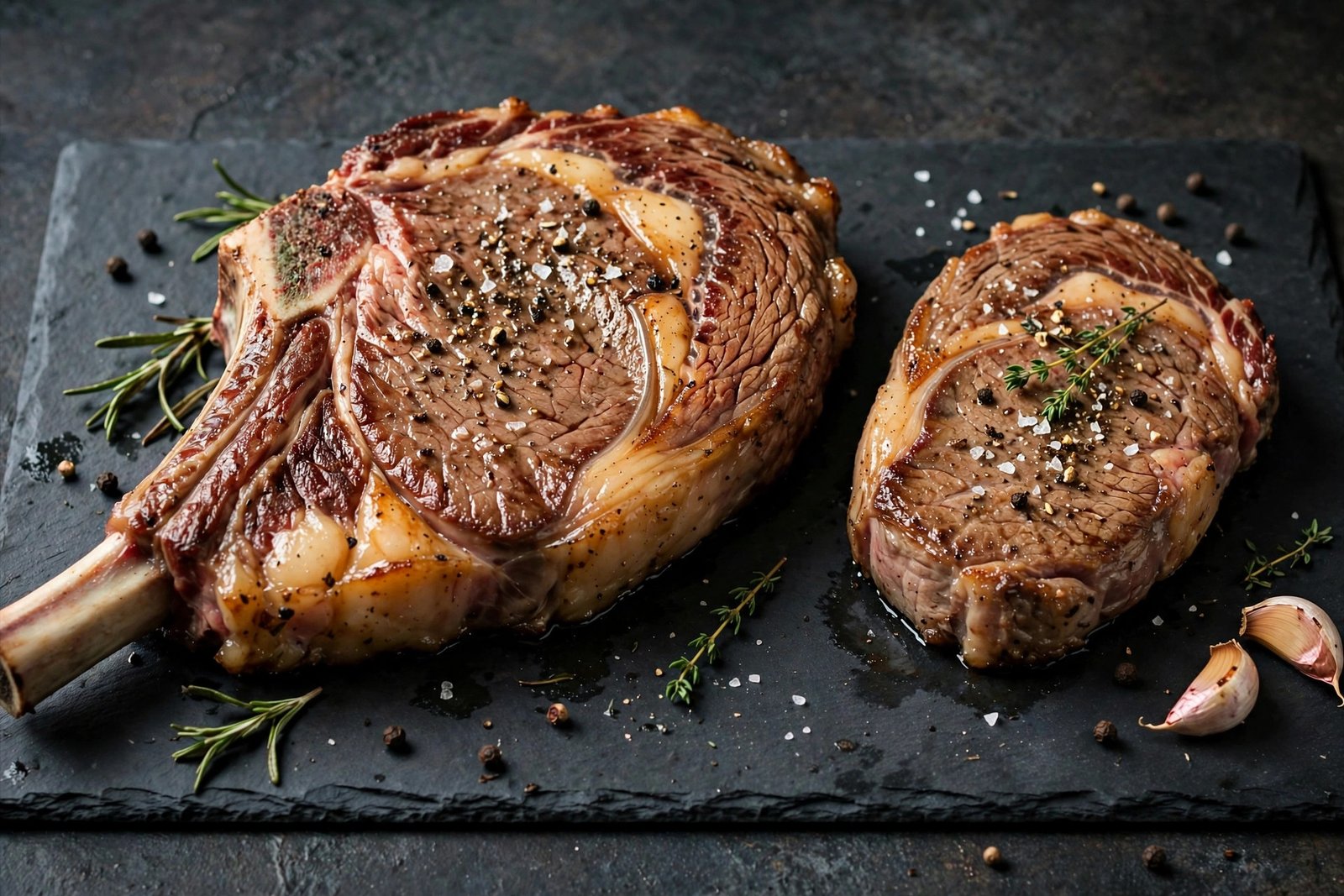 LongHorn Outlaw Ribeye bone-in 20 oz vs standard boneless ribeye comparison