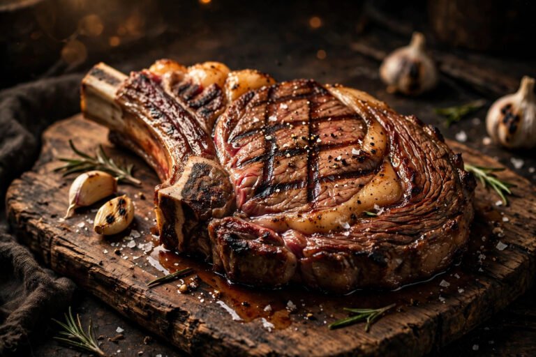 LongHorn Outlaw Ribeye — 20 oz bone-in ribeye with char grill marks