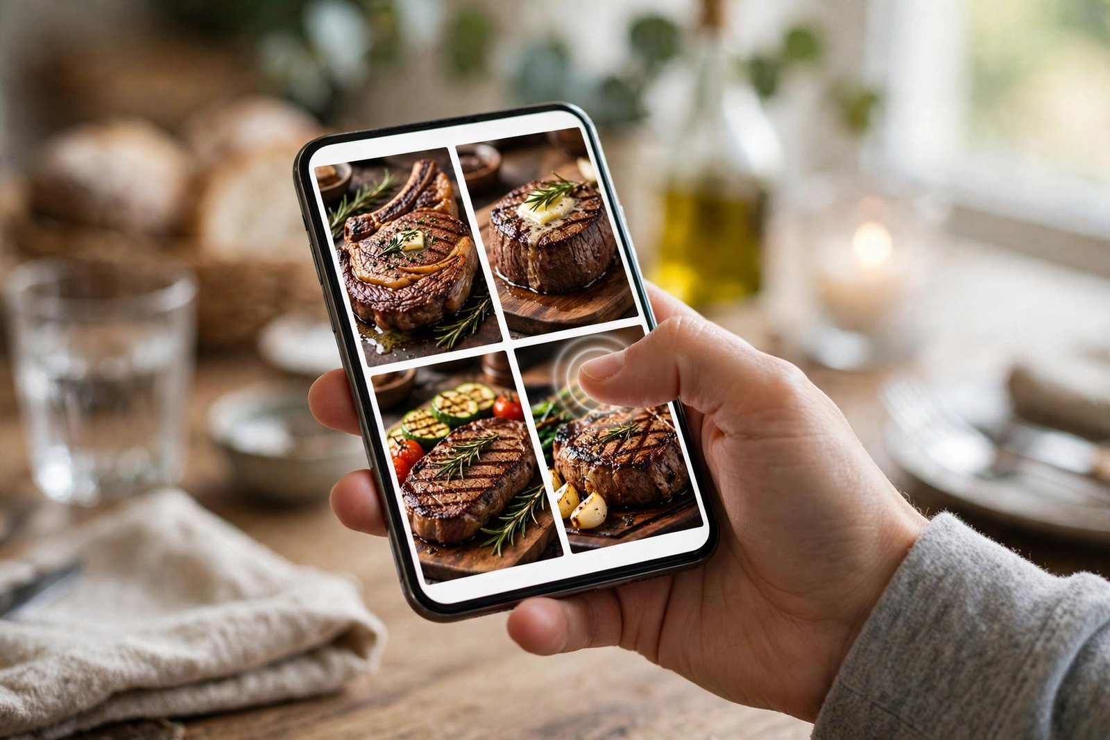 LongHorn Steakhouse delivery — ordering steakhouse food on a phone delivery app