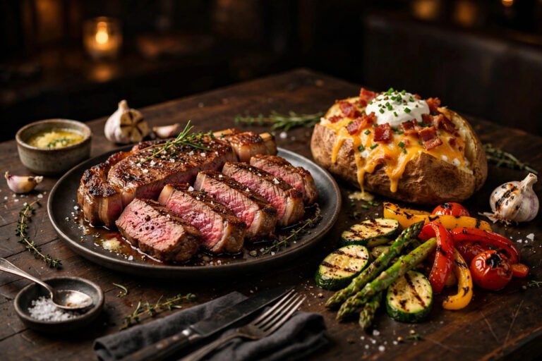 LongHorn Steakhouse menu with prices 2026 — featured steak spread