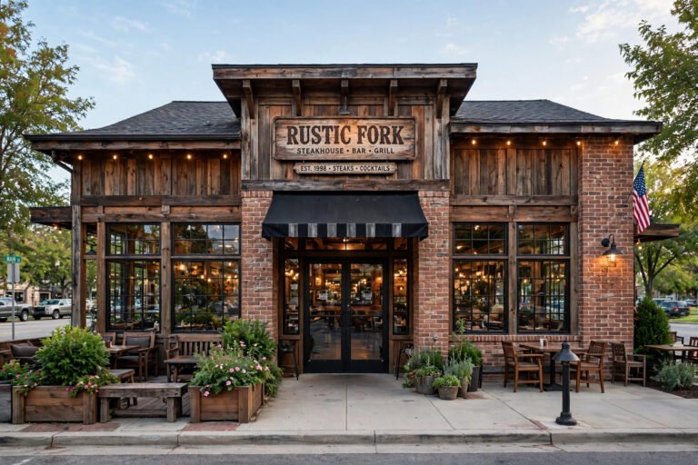 LongHorn Steakhouse Orland Park IL menu — rustic steakhouse restaurant exterior