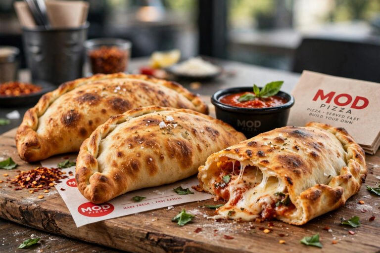 MOD Pizza calzone 2026 folded pocket pie