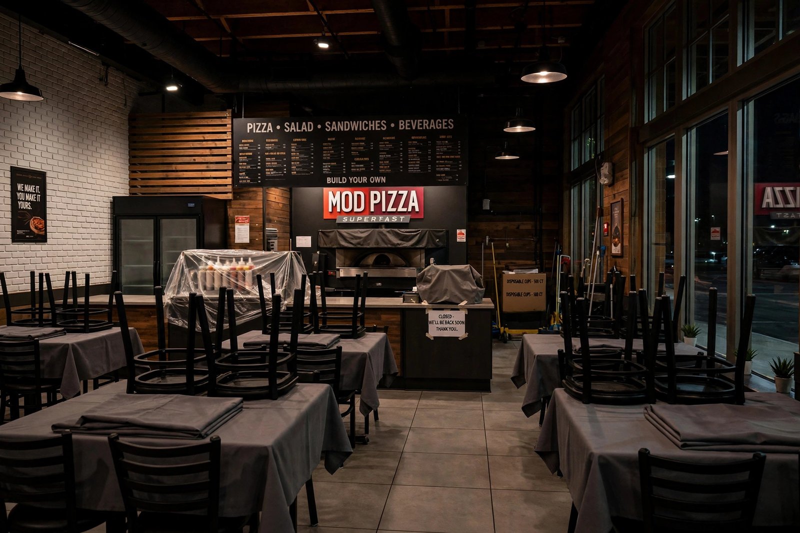 MOD Pizza closures 2026 shuttered storefront
