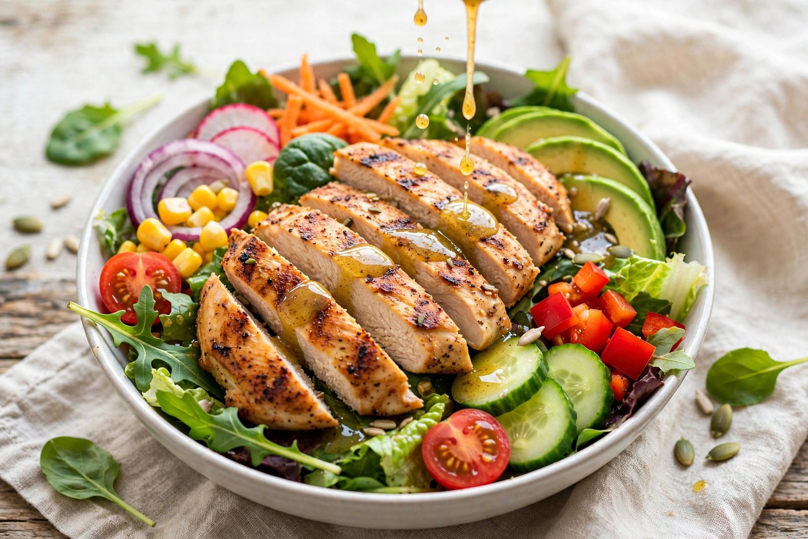 MOD Pizza salads menu 2026 healthy low calorie salad
