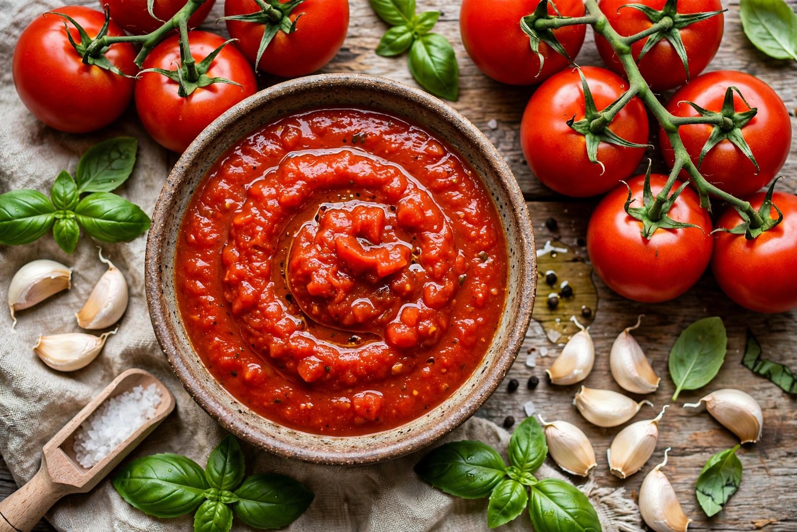 MOD Pizza red sauce ingredients 2026 — fresh tomatoes, basil and garlic