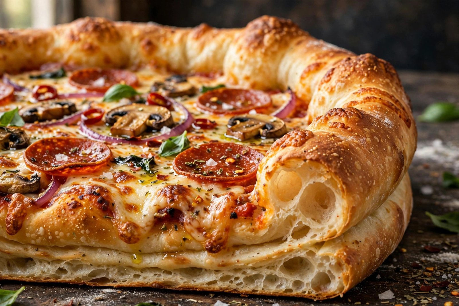MOD Pizza Mega 11-inch thick double-dough crust pizza 2026