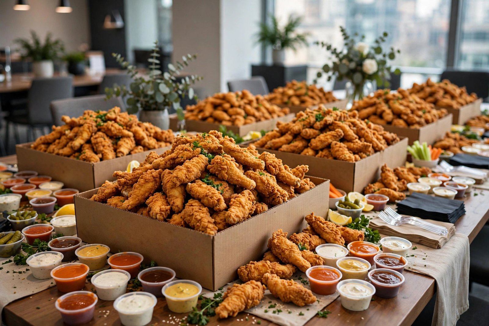 Raising Cane's 100 finger Tailgate pack — large group catering