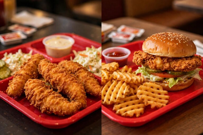 Raising Cane's vs Chick-fil-A meal comparison 2026