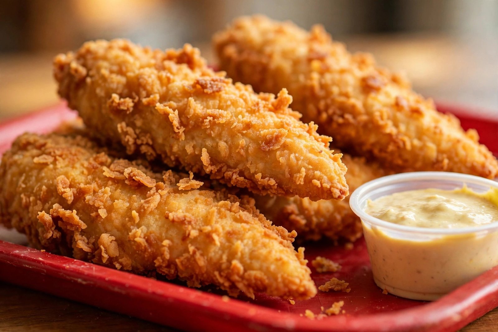 Raising Cane's chicken tenders close-up comparison