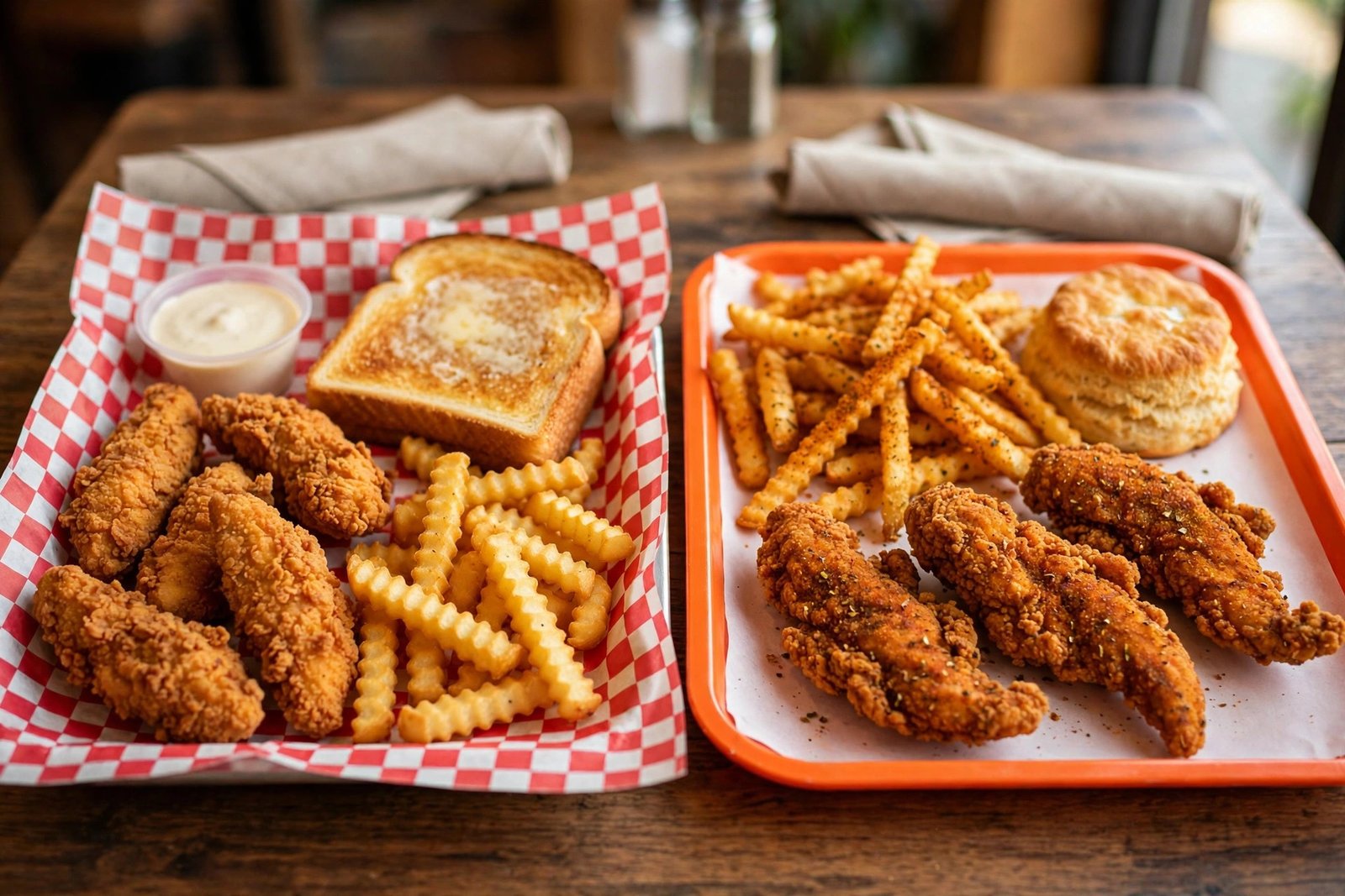 Raising Cane's vs Popeyes chicken tenders comparison 2026