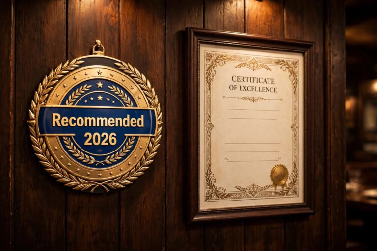Restaurant Guru award explained — Restaurant Guru Recommended badge and certificate of excellence
