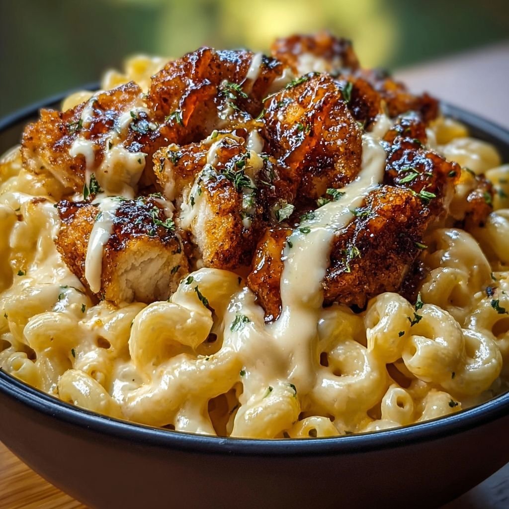 Chicken mac and cheese schnitzel bowl — schnitzeria menu 2026
