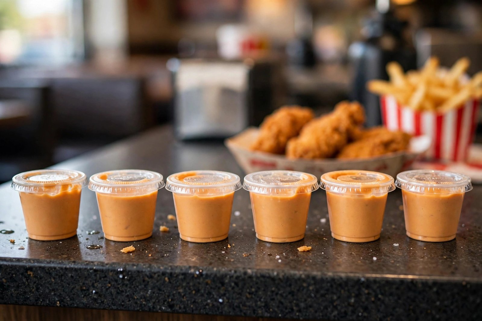 Cane's Sauce cups price 2026 — extra sauce at Raising Cane's