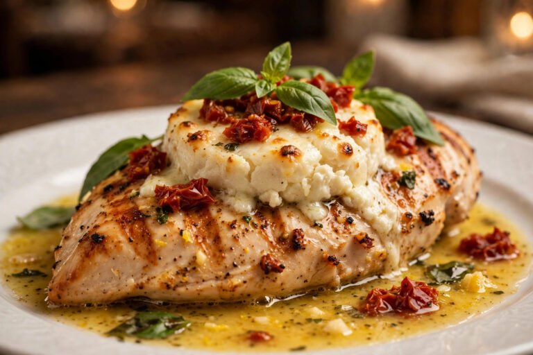 What is Carrabba's signature dish — Chicken Bryan with goat cheese, sun-dried tomatoes, and basil in lemon butter sauce