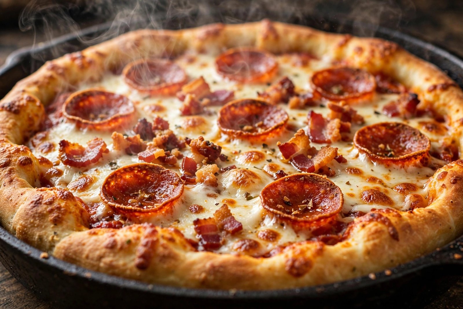 What to order at Domino's 2026 — thick pan pizza with bubbling mozzarella and crispy pepperoni