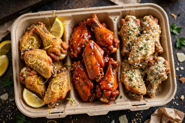 Wingstop menu with prices 2026 — tray of classic bone-in wings in multiple flavors